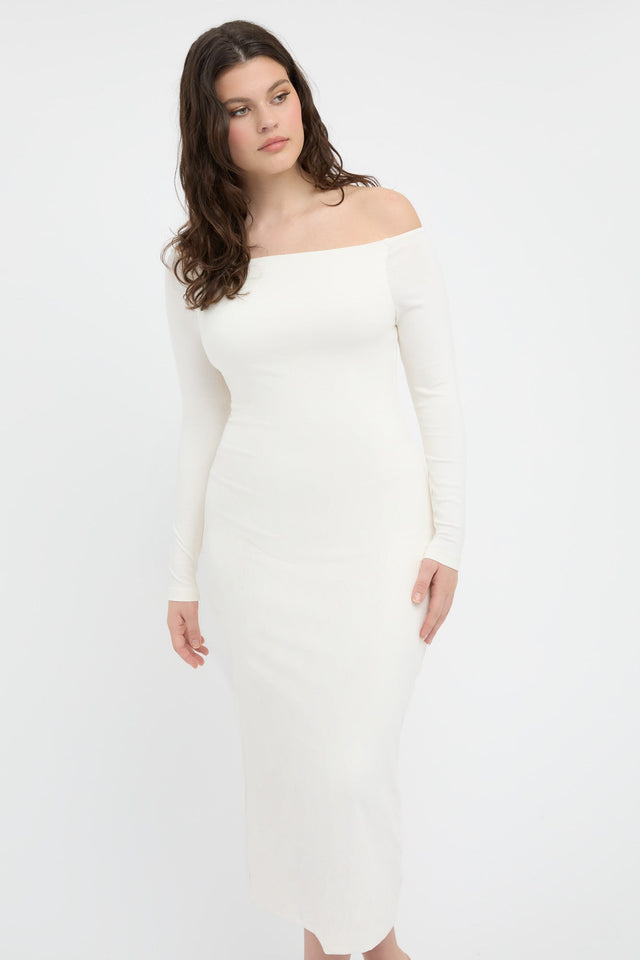 product Ellie Midi Dress Kookai Bodycon Midi Fitted Straight white womens-dresses 