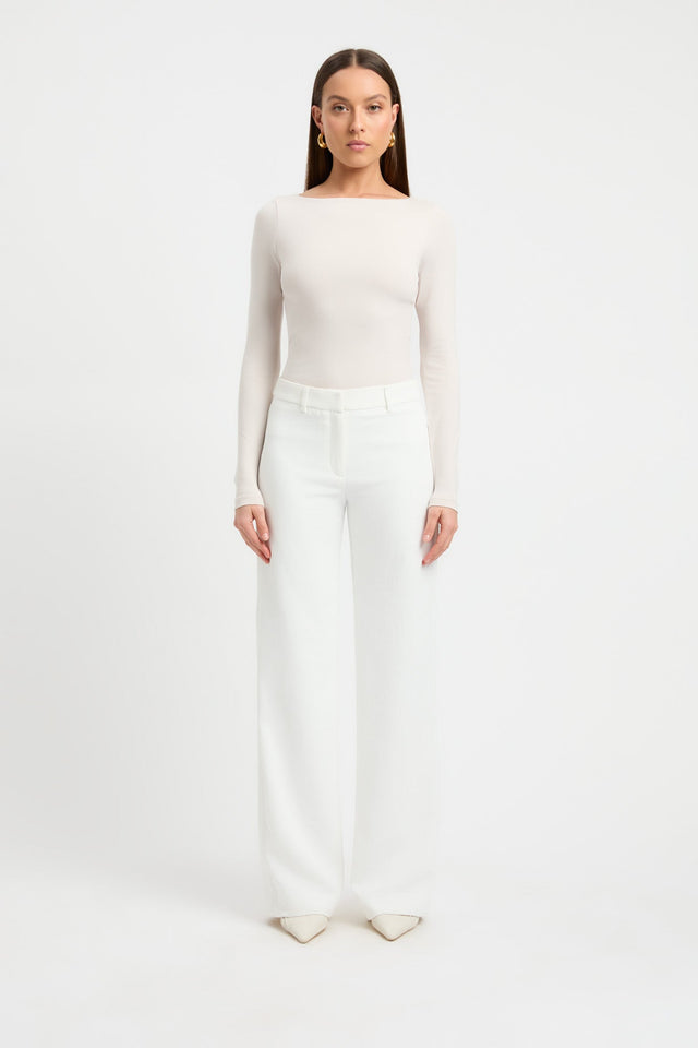 product Jordie Boat Long Sleeve Top Kookai Fitted Squareneck Long sleeve Womens-Blouse 