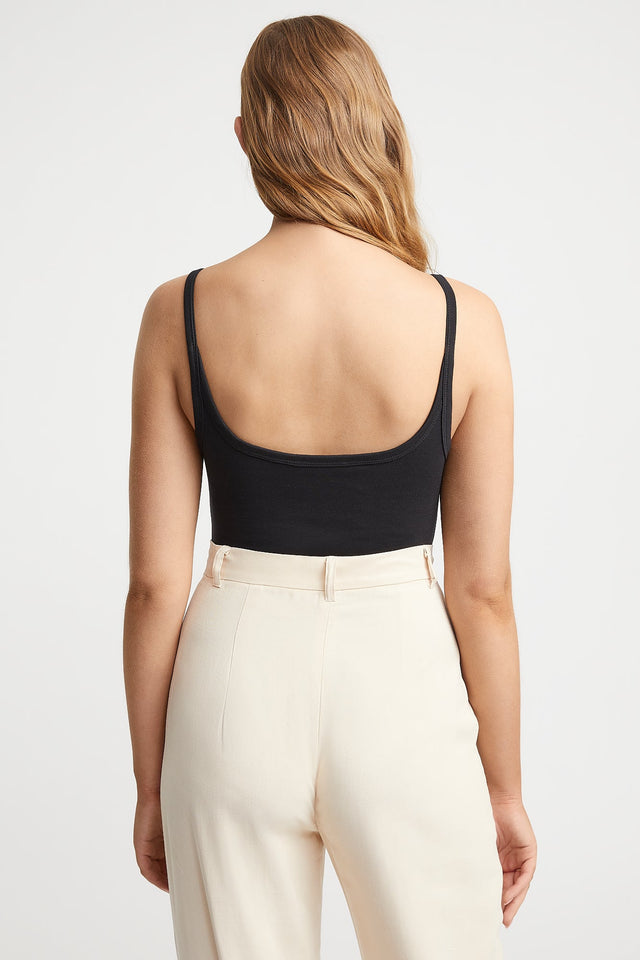 product Anderson Bodysuit Kookai Scoop neck black womens-bodysuit 