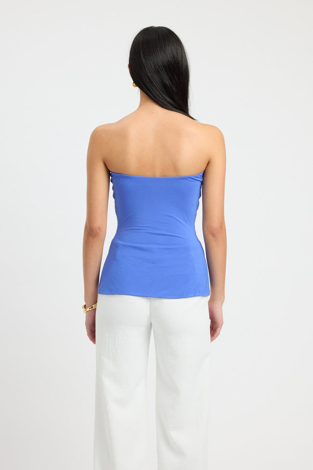front Tallulah Top Kookai Fitted Squareneck Sleeveless Womens-Blouse 