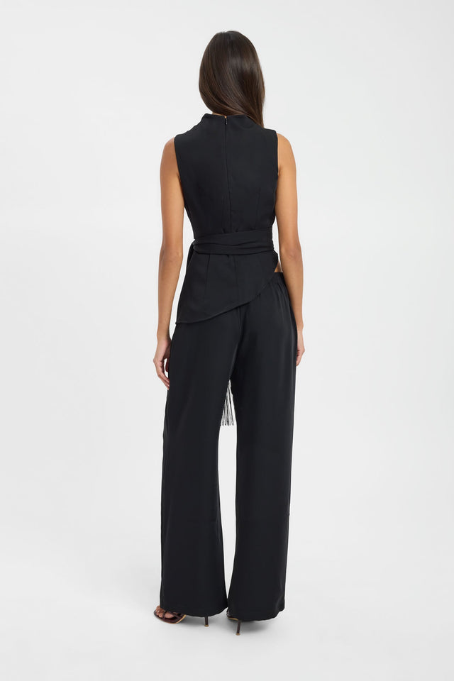 Maria Fringed Sash Top