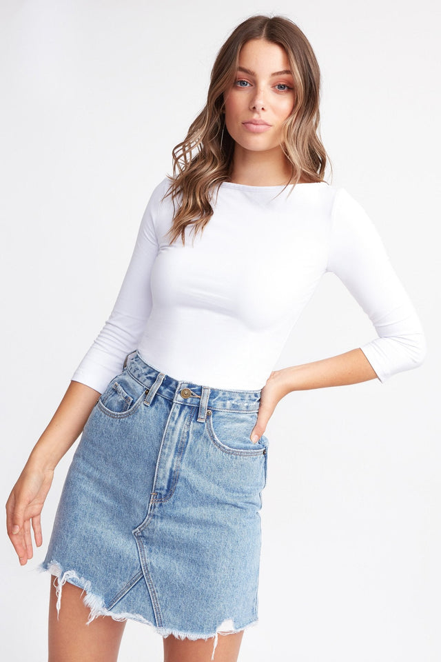 Mia 3/4 Sleeve Boat Top