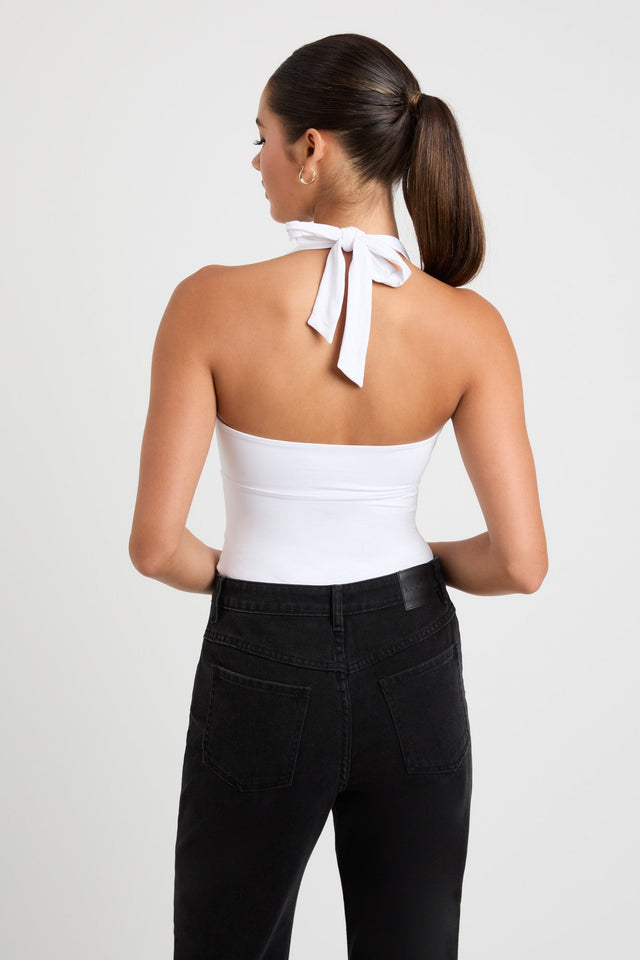 product Rita Halter Bodysuit Kookai Square neck white womens-bodysuit 