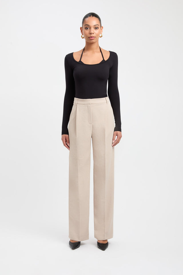 product Liana Long Sleeve Top Kookai Fitted Boatneck Long sleeve Womens-Blouse 