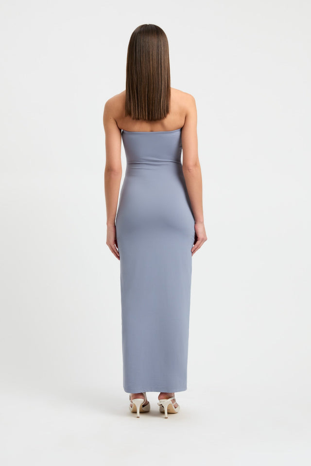 product Sierra Strapless Dress Kookai Bodycon Maxi Fitted Straight light grey womens-dresses 