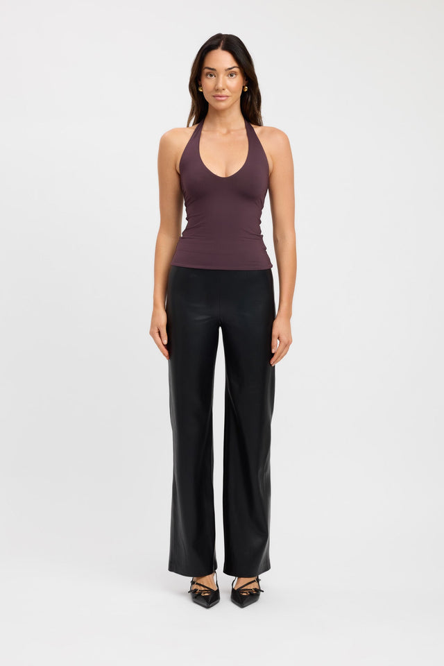 side Stella Tank Kookai Fitted Scoopneck Sleeveless Womens-Blouse 