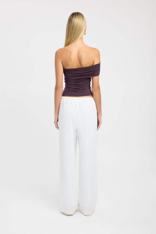 back Aston Top Kookai Fitted Asymmetry Sleeveless Womens-Blouse 