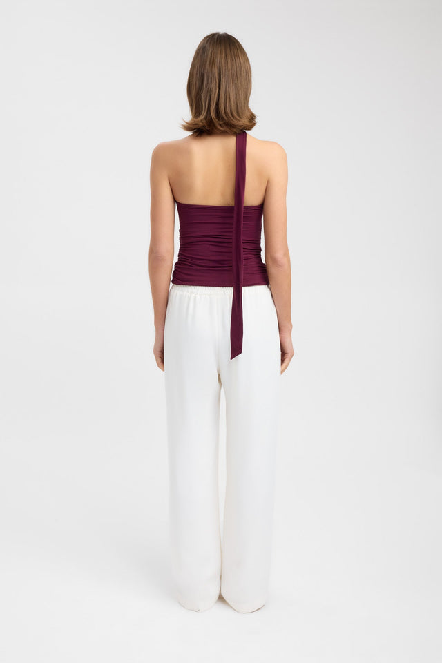 back Demi Top Kookai Fitted Scoopneck Sleeveless Womens-Blouse 