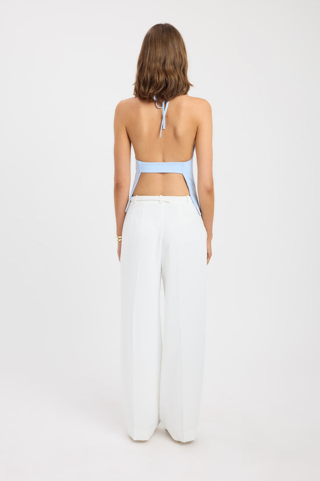 back Haven Top Kookai Fitted Plungeneck Sleeveless Womens-Blouse 