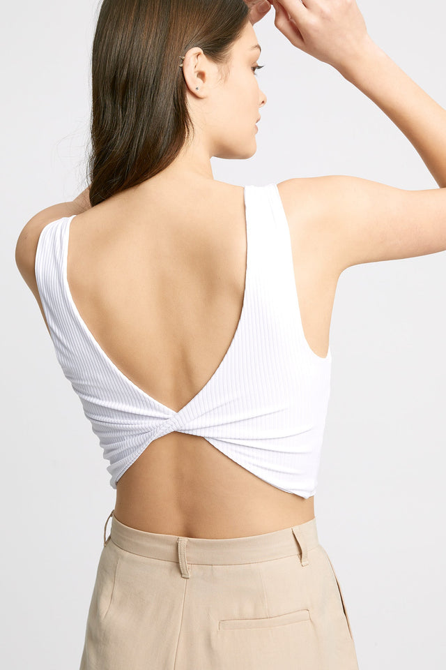 Hayley Twist Back Crop Top