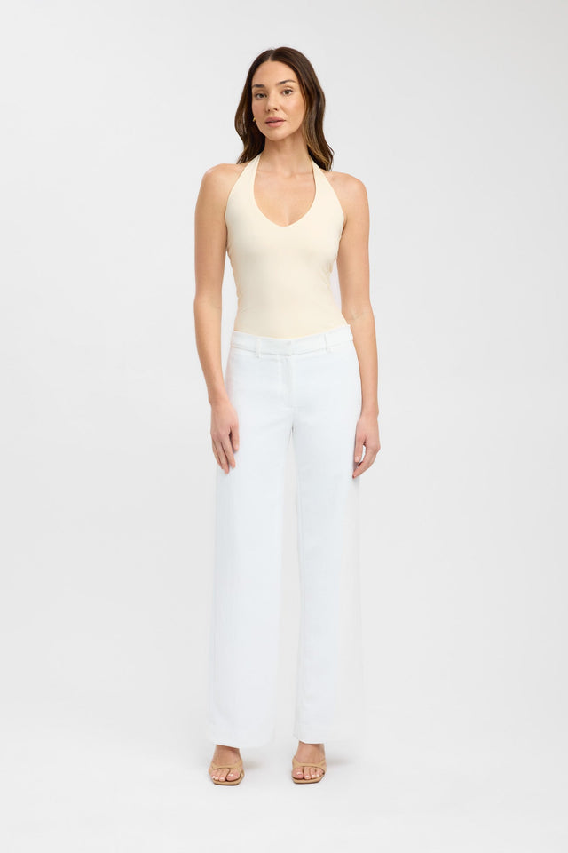 side Stella Tank Kookai Fitted Plungeneck Sleeveless Womens-Blouse 