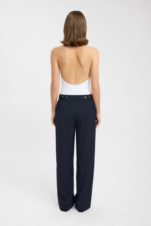 back Bianca Bodysuit Kookai Plunge darkblue womens-bodysuit 