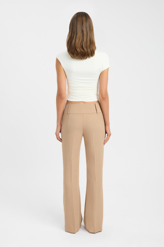 back Tully Top Kookai Fitted Highneck Long sleeve Womens-Blouse 