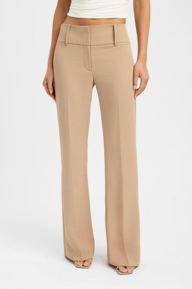 front Ariel Waistband Pant Kookai relaxed Mid-rise womens-regular-pants 