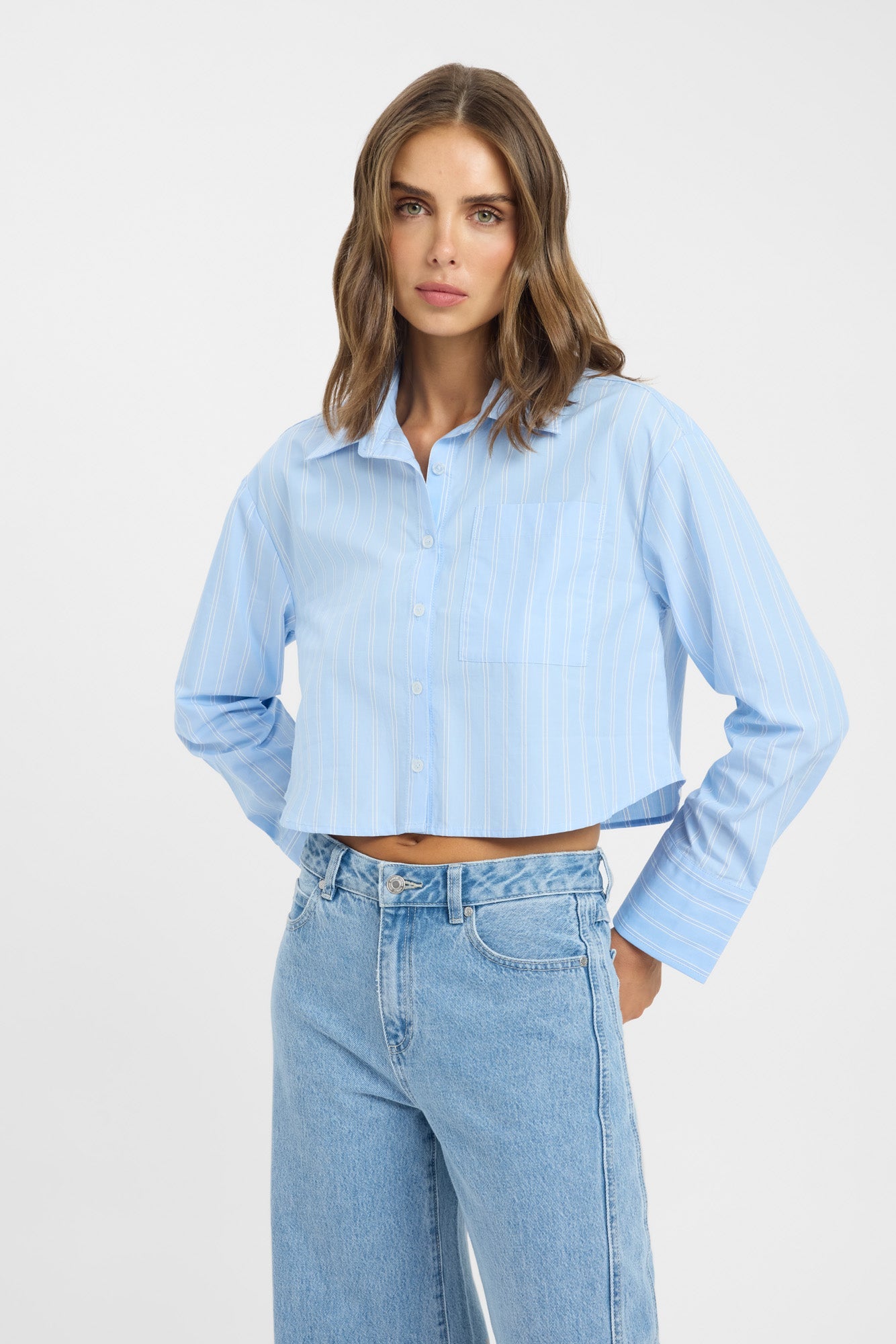 Freddy Stripe Boxy Shirt | NZ KOOKAÏ