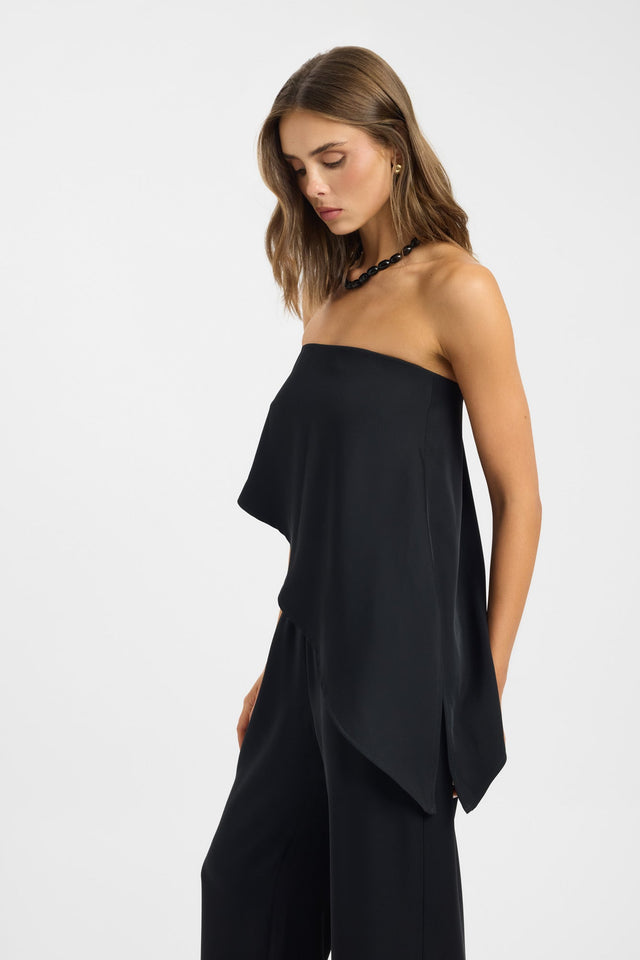 Maria Strapless Asymmetric Top