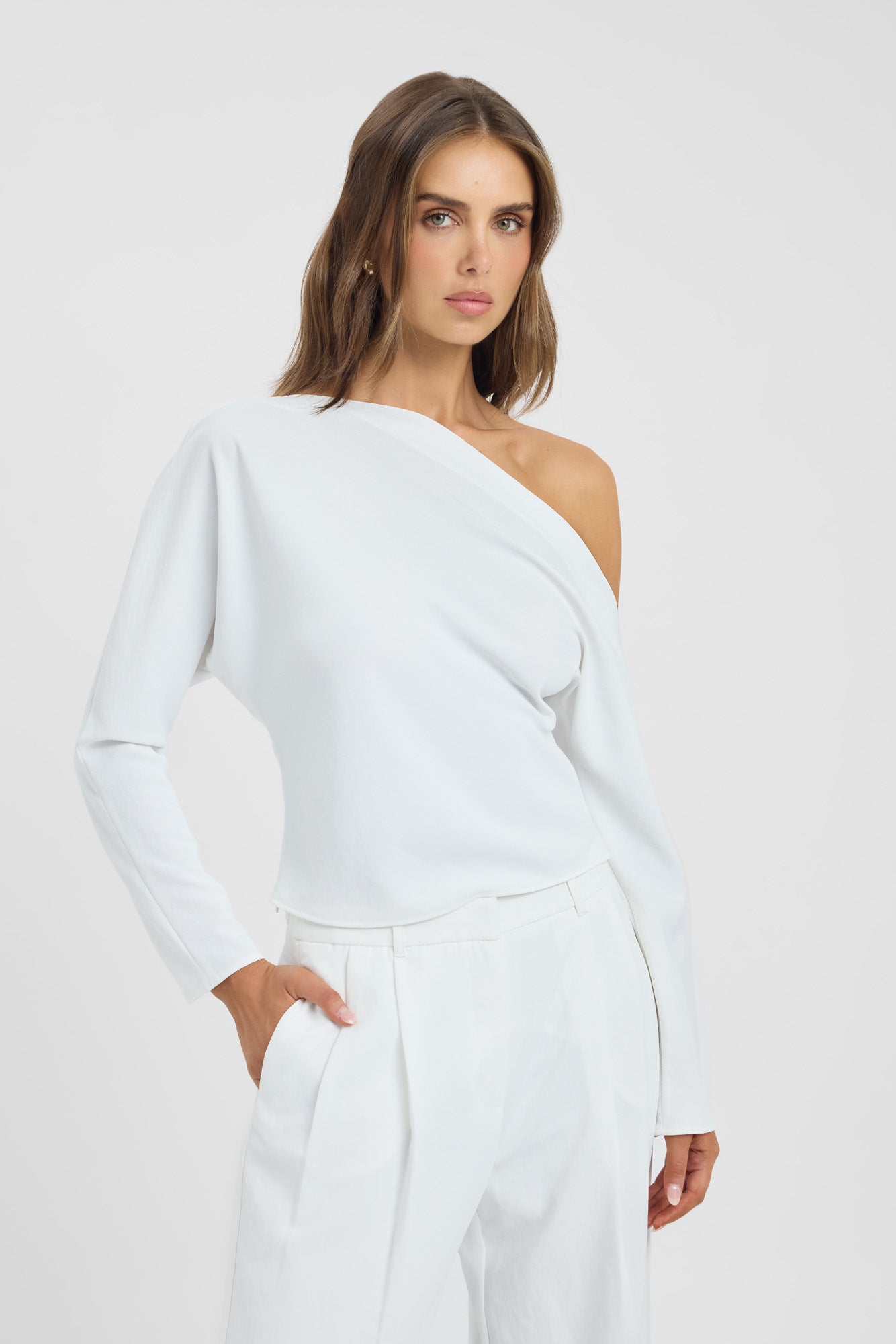 Opal Drape Long Sleeve Top – NZ KOOKAÏ