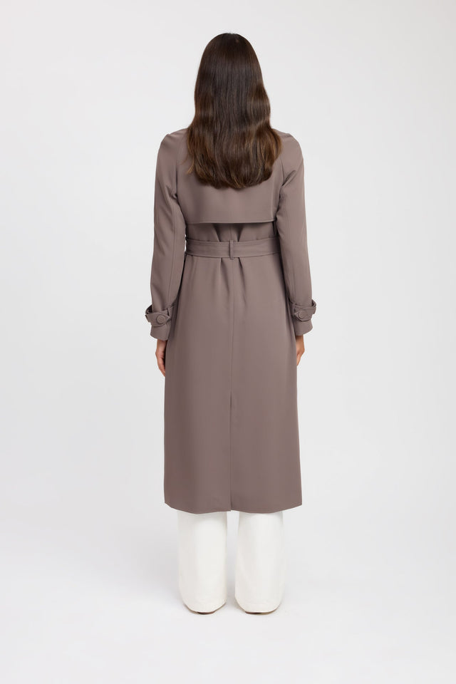 back Lars Core Trench Kookai Long sleeve Trench-coat Full length womens-coats-and-jackets 