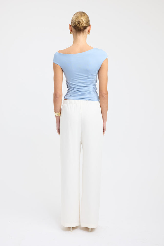 back Mara Top Kookai Fitted Roundneck Sleeveless Womens-Blouse 