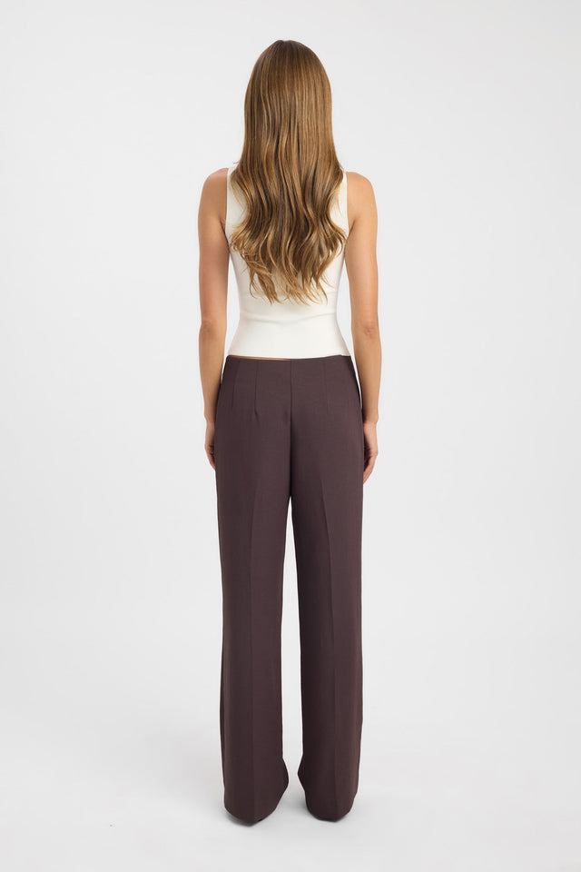 back Ariel Pleated Pant Kookai relaxed Low-rise womens-regular-pants 