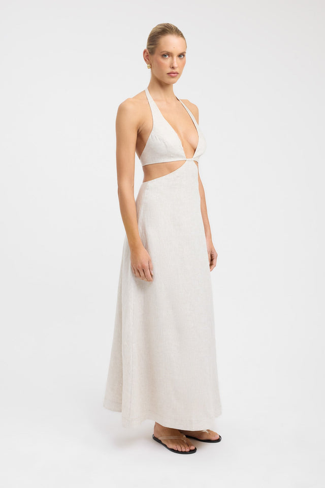 Tahiti Cut Out Halter Dress